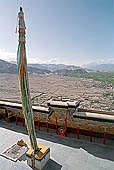 Ladakh - view of the Indus valley from the Tikse Gompa